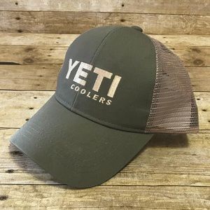 Yeti Olive Green Snap Back Trucker Hat